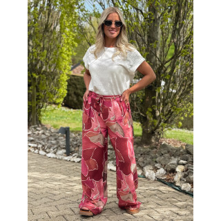 Pantalon à motifs Lalia - Rose