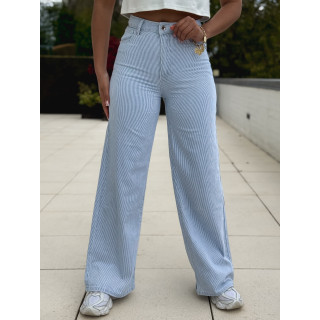 Jeans ligné Astana - Bleu clair