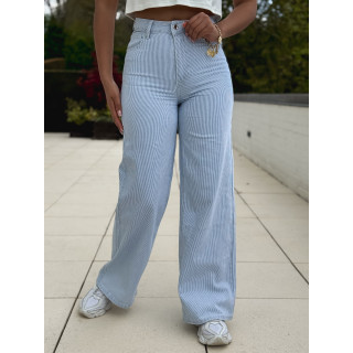 Jeans ligné Astana - Bleu clair