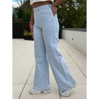 Jeans ligné Astana - Bleu clair