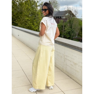 Chemise lignée Anissa - Jaune/Blanc