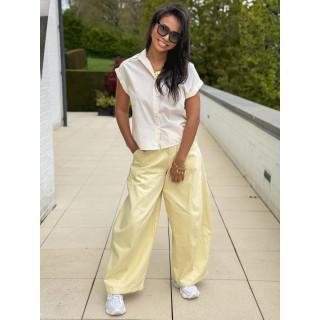 Chemise lignée Anissa - Jaune/Blanc