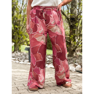 Pantalon à motifs Lalia - Rose
