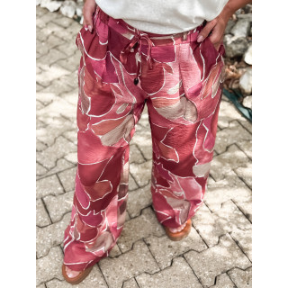 Pantalon à motifs Lalia - Rose