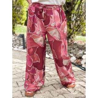 Pantalon à motifs Lalia - Rose