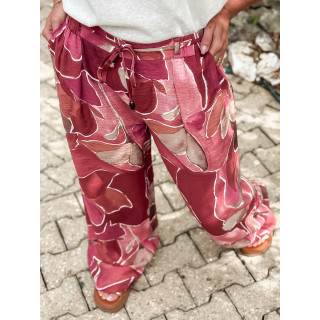 Pantalon à motifs Lalia - Rose