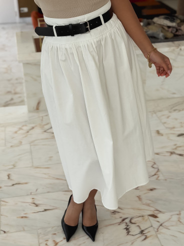 Jupe longue Izia - Blanc