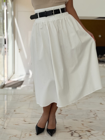 Jupe longue Izia - Blanc