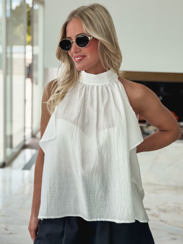 Blouse Nyora - Blanc