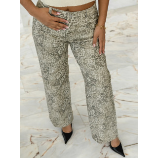 Jeans léopard Niagara - Beige
