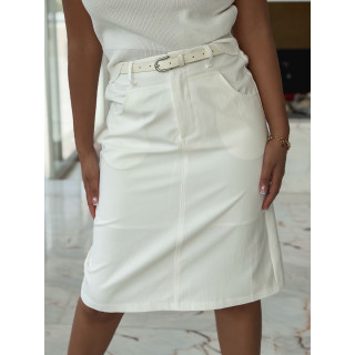 Jupe en jeans Nyssa - Blanc