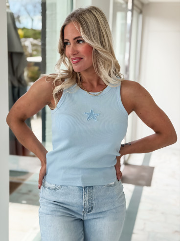 Débardeur Lidie - Bleu ciel