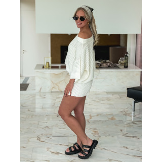 Short en crochet Amel - Blanc