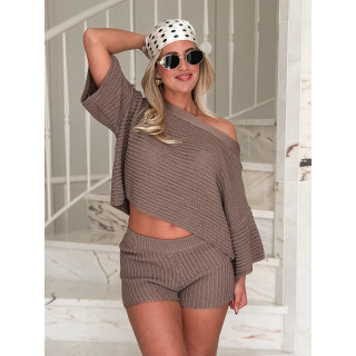 Short crochet Amel - Taupe