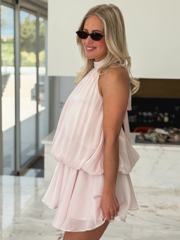 Robe courte Emelia - Rose