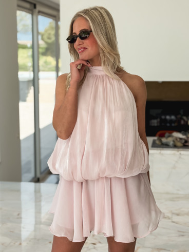 Robe courte Emelia - Rose