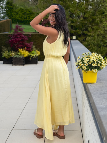 Robe longue Emiliane - Jaune