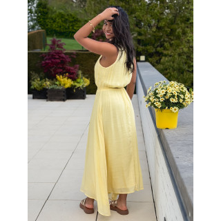 Robe longue Emiliane - Jaune