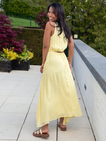 Robe longue Emiliane - Jaune