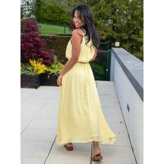 Robe longue Emiliane - Jaune