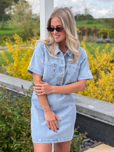 Robe en jeans Telma - Bleu clair