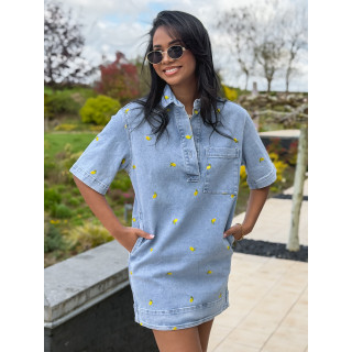 Robe en jeans Janie - Bleu clair