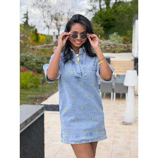 Robe en jeans Janie - Bleu clair