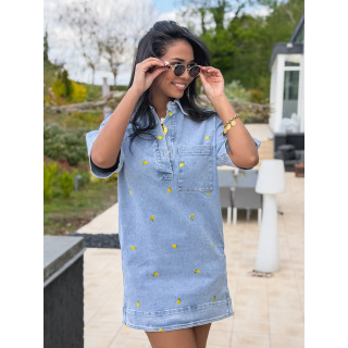 Robe en jeans Janie - Bleu clair