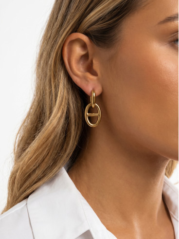 Boucles d'oreilles Théoline - Doré