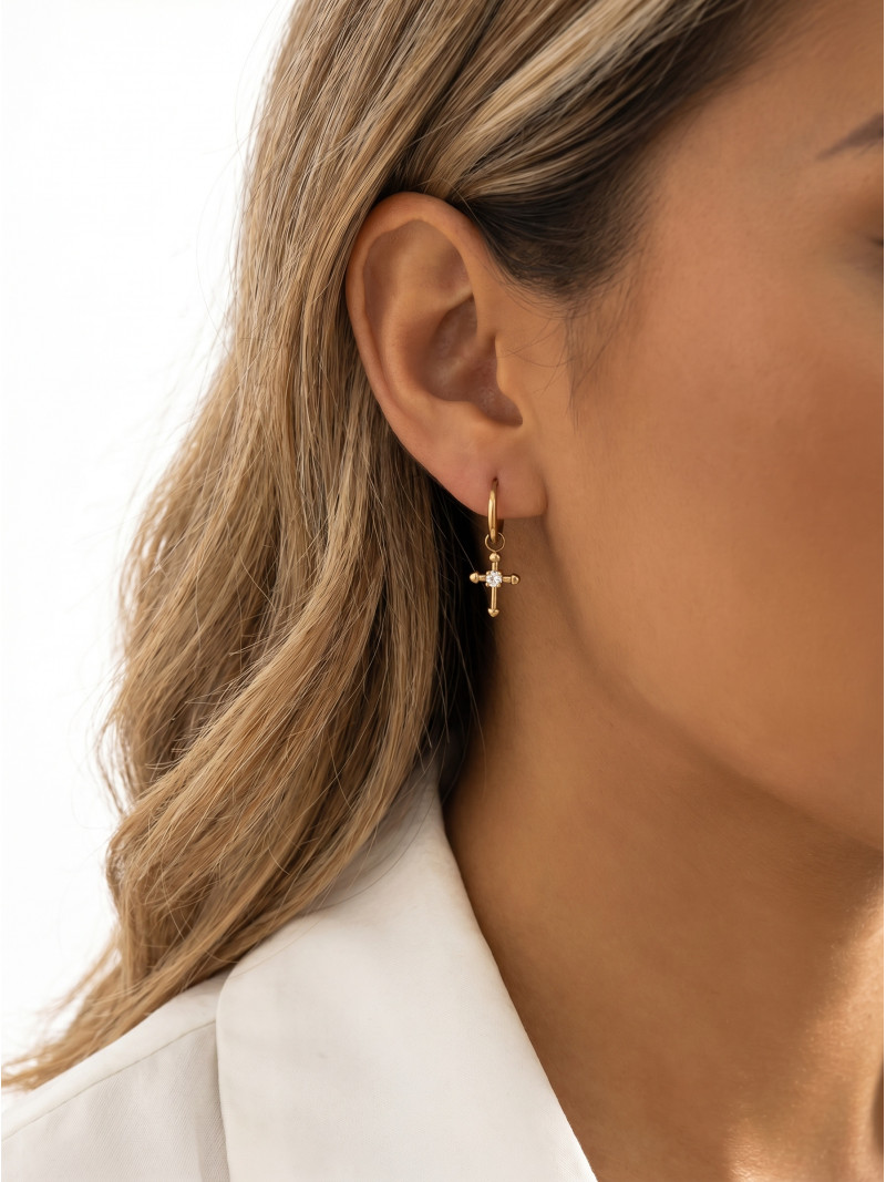 Boucles d'oreilles Ysilde - Doré