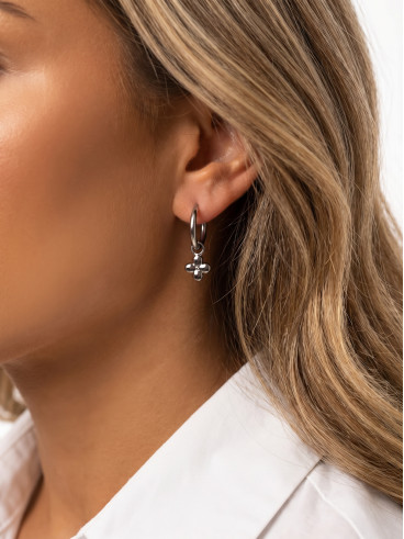 Boucles d'oreilles Elvirelle - Argenté