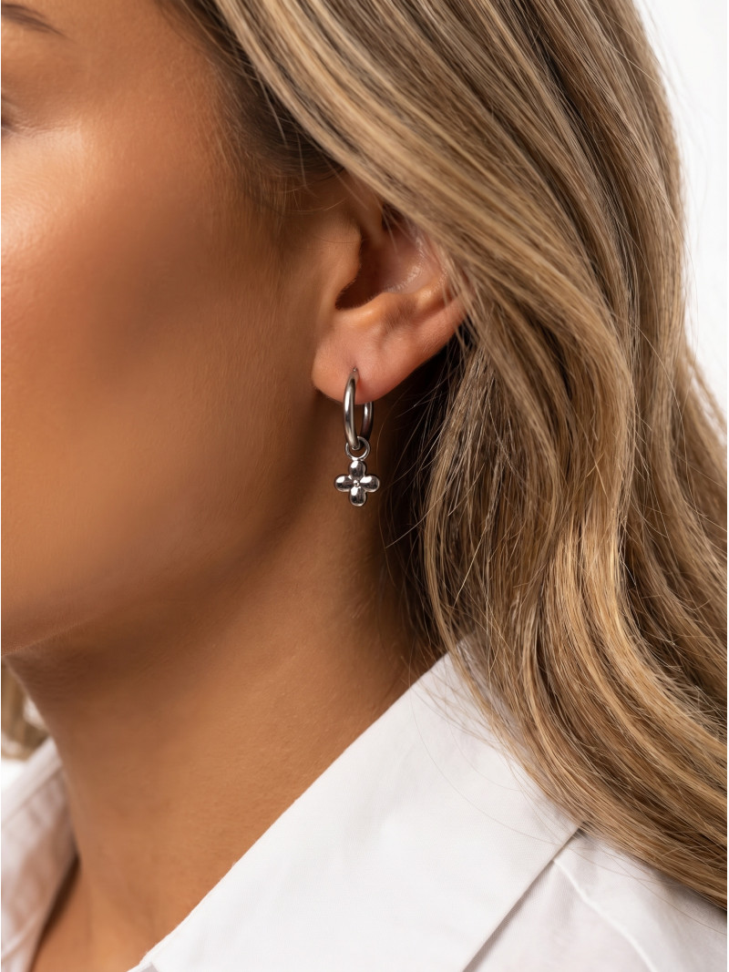 Boucles d'oreilles Elvirelle - Argenté