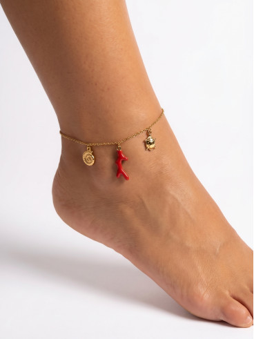 Chaine de cheville Ysoline - Doré