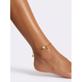 Chaine de cheville Tiriane - Doré