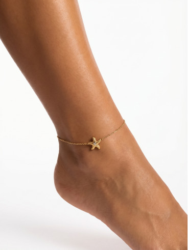 Chaine de cheville Amarielle - Doré