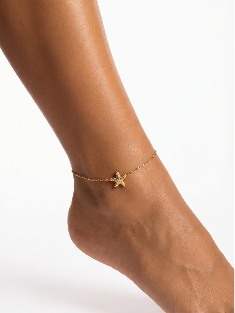 Chaine de cheville Amarielle - Doré