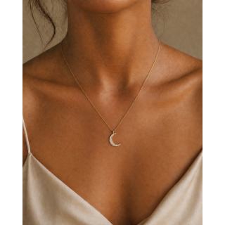Collier Moon - Doré