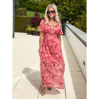 Robe longue Élixir - Rose