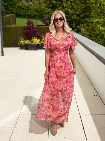 Robe longue Élixir - Rose