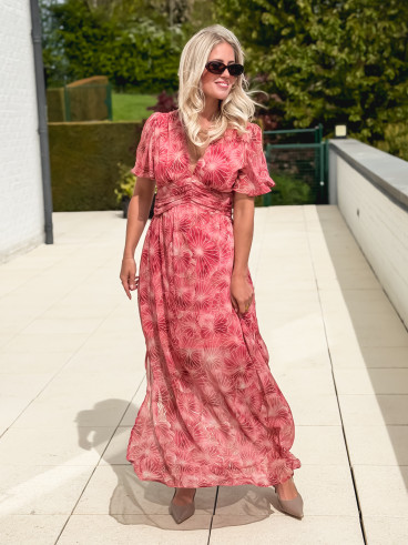 Robe longue Élixir - Rose