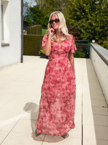 Robe longue Élixir - Rose