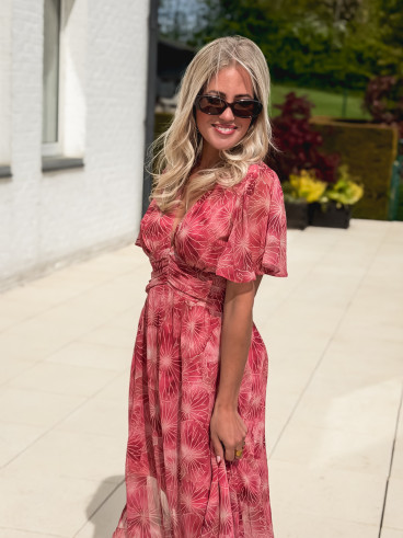 Robe longue Élixir - Rose