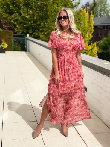 Robe longue Élixir - Rose