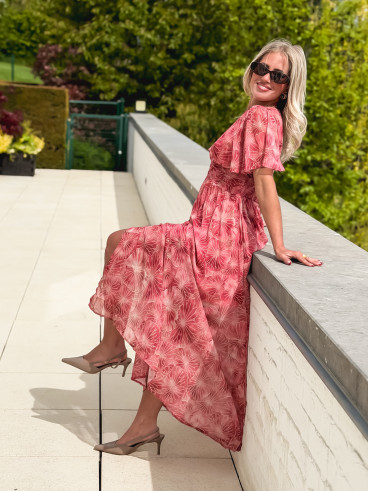 Robe longue Élixir - Rose