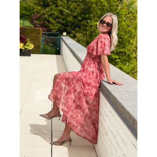 Robe longue Élixir - Rose