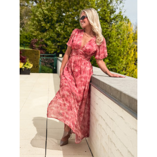 Robe longue Élixir - Rose