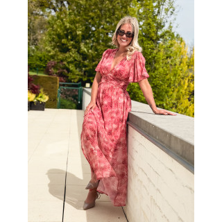 Robe longue Élixir - Rose