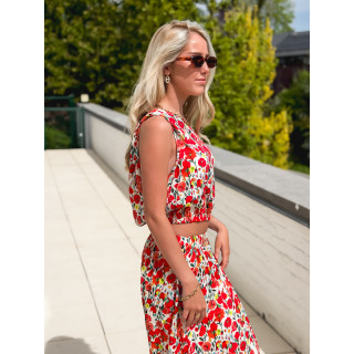 Ensemble à motifs Tayana - Rouge