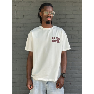 T-shirt "Pasta lover" - Blanc