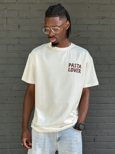 T-shirt "Pasta lover" - Blanc
